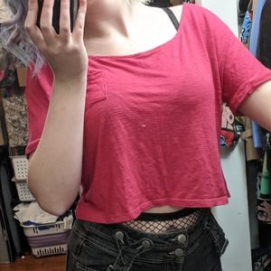 Sparkle and Fade crop top with pocket